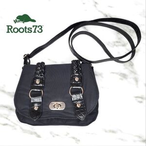 ROOTS Mini Black Crossbody Bag